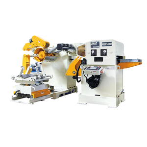 Sản xuất phụ tùng ô tô 3-in-1 NC servo tấm động cơ kim loại decoiler thẳng/flattener Feeder Máy bánh cao - Product Image 1