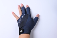 Vente en gros Gants de billard durables à 3 doigts Accessoires de billard personnalisés, antidérapants et respirants pour joueurs de table professionnels