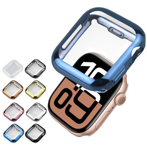 Funda Protectora de TPU Suave para <span class=keywords><strong>Apple</strong></span> <span class=keywords><strong>Watch</strong></span> S10, con Acabado Brillante y Electrochapado, Anti-caídas, para <span class=keywords><strong>Apple</strong></span> <span class=keywords><strong>Watch</strong></span> Ultra - Product Image 1