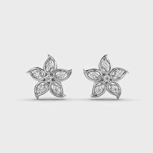 Diamond <b>Stud</b> <b>Earrings</b> 925 Sterling <b>Silver</b> Elegant Fine Jewelry for Women Daily Wear Wedding Anniversary Party Gift - Product Image 2