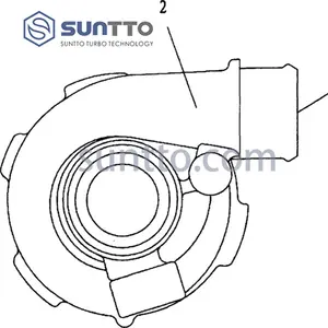 HE300V 3775427/ 3775439/ 3779986/ 3779987/ 3781633/ 3781755/ 3787607/ 3787608压缩机壳体涡轮增压器壳体