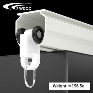 Curtain Rail Curtain <b>Runner</b> Ceiling Wall Mounted Heavy Duty Aluminum Sliding Ceiling S Wave Curtain Track - Product Image 3