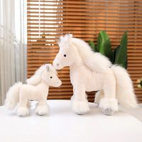 Peluche Cheval de Simulation, Poupée en Peluche pour Enfants, Cadeau d'Anniversaire, Nouvelle Conception, Vente Chaude Transfrontalière, Peluche Poney Kawaii