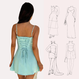 Robes pour femmes sexy à fines bretelles, mini-robe élégante sans manches, dos nu, taille élastique, tissée, lavable - Product Image 3