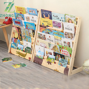 Kệ sách trẻ em kệ sách hình ảnh gỗ rắn kệ sách nhiều lớp Kệ sách hình ảnh đơn giản kệ lưu trữ sách - Product Image 4