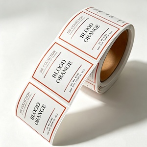 Etiquetas de papel rectangulares personalizables para empaques de velas con opciones de volumen de aroma de marca y diseño autoadhesivo - Product Image 2