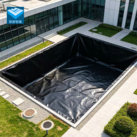 Géomembrane en polyéthylène HDPE OBOR, excellente performance de soudage, imperméable, anti-UV, revêtement pour bassins d'aquaculture et étangs à poissons
