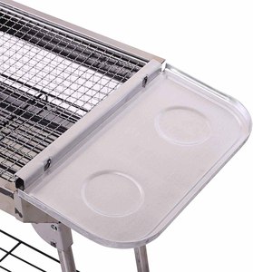 Griglia per <span class=keywords><strong>Barbecue</strong></span> in acciaio inossidabile con Set completo all'aperto griglia per <span class=keywords><strong>Barbecue</strong></span> a carbone <span class=keywords><strong>pieghevole</strong></span> portatile per Picnic in campeggio festa di attività in famiglia - Product Image 5