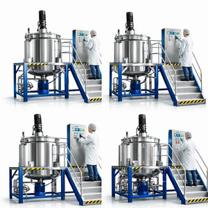 Mélangeur en acier inoxydable Ace, cuve de mélange et d'homogénéisation de 200 L avec agitateur pour la fabrication de liquides - Product Image 3