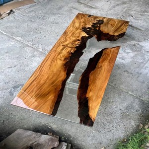 Rõ ràng nhựa Epoxy bảng hội nghị hàng đầu biển bãi biển loạt với DIY decors bên trong nhựa bảng - Product Image 2