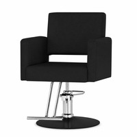 Fauteuil de Barbier Professionnel avec Repose-Pieds et Base Large de 50 cm pour Salons de Coiffure et de Beauté – Équipement de Coiffage en Gros