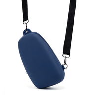 CHINFAI Sac bandoulière femme personnalisé avec logo en silicone imprimé, sangle jacquard OEM et poche zippée discrète