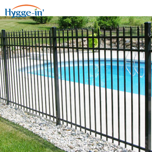 Clôture décorative en <span class=keywords><strong>fer</strong></span> <span class=keywords><strong>forgé</strong></span> en aluminium de conception populaire 2x1.8m Clôture en acier Clôture en métal de jardin galvanisée noire - Product Image 5