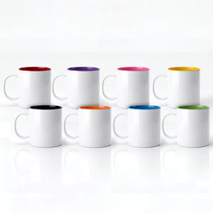 Taza de Polímero de 11oz para Sublimación al por Mayor, con Interior de Color, Recubierta para Transferencia de Calor, Personalizable, para Café, con <span class=keywords><strong>Ocho</strong></span> Colores - Product Image 2