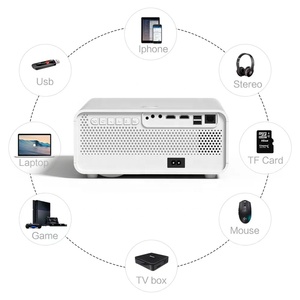 Projecteur LED Cinéma 4K pour Home Cinéma, Nouveau Modèle 2025, avec Auto Focus, Correction Keystone, Android 9, WiFi, Vidéo 3D, Écran LCD Full HD 1080P - Product Image 4