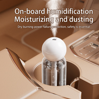 Humidificador portátil de 300ml, niebla pesada, Apagado automático, seguro para mascotas para el hogar, coche, Hotel, dormitorio, funciona con pilas, hidratante para la piel