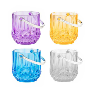 Venta al por mayor 1L PS Cubo de hielo transparente de plástico Champagne Cubo de hielo colorido <span class=keywords><strong>para</strong></span> Bar Cerveza con mango y pinzas de hielo - Product Image 4