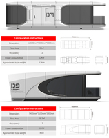 Capsule spatiale modulaire mobile préfabriquée, maison capsule préfabriquée de luxe, mini-maison, bureaux avec chambre à coucher