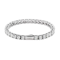 Collier Tennis de Luxe en Acier Inoxydable 316 de 3/4/5MM, Bijoux IcedOut Miami Zircon Non-Retournable, Chaîne Tennis Ddp Gioielli