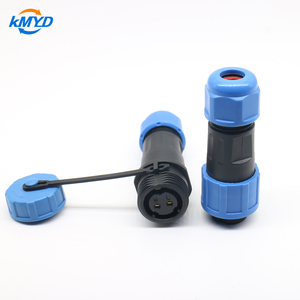 SP12/LD12 IP68 Waterdichte Connector <span class=keywords><strong>2</strong></span>-pins Nylon Messing Soldeerloze Mannelijke Vrouwelijke Circulaire Connector - Product Image 5