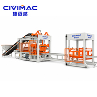 Machines à fabriquer des briques QT6-15 entièrement automatiques pour la production de blocs de béton creux, pleins, pavés et emboîtables, avec moteur hydraulique PLC