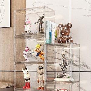 40*30*25Cm Transparante Acryl Garage Kit Organizer <span class=keywords><strong>Model</strong></span> Speelgoed Tas Pop Opbergdoos Met Doorzichtige Deur Voor Display Collectie - Product Image 3