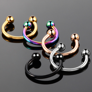 Vòng khuyên mũi, khuyên mày, khuyên tai bằng thép không gỉ, ren ngoài, hình móng ngựa, tròn, dùng cho khuyên khuyên mũi, khuyên mày, khuyên tai, trang sức body - Product Image 4