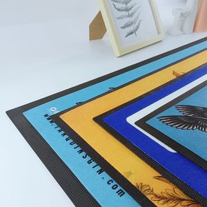 Custom Graphic Printed Non Slip <b>Silicone</b> Bar Counter Pad Waterproof Bar Service <b>Mat</b> For Bar Club Hotel Bartender Workspace Use - Product Image 3