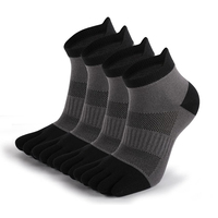 Cheville Five Toes Compression Chaussettes de yoga antidérapantes