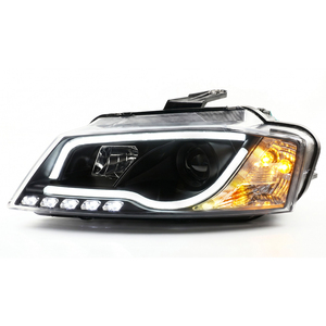 Ensemble de phares JSL pour <span class=keywords><strong>Audi</strong></span> <span class=keywords><strong>A3</strong></span> modèle 08-12, lumière LED modifiée, guide de lumière diurne, lentille bi-xénon, phare xénon - Product Image 3