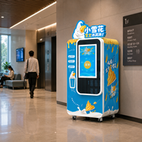 Machine à glaces molles commerciale pour les boutiques de desserts, les cafés, les centres commerciaux et les commerces de détail 24h/24