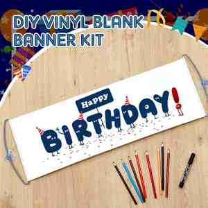 Kit de bannière en PVC extensible léger et portable double face, personnalisable pour les fêtes d'anniversaire - Product Image 5