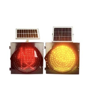 Feu de signalisation clignotant jaune à énergie solaire et électrique avec matériau PC pour signalisation de commande de circulation - Product Image 2