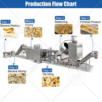 Chaîne de production entièrement automatique ORME de haute qualité pour la friteuse de chips de banane et de plantain fraîches à petite échelle