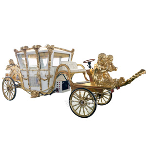 Calèche électrique royale avec 4 roues solides, batterie 60V 80A, pour 2 à 4 personnes, style élégant, usage touristique - Product Image 3