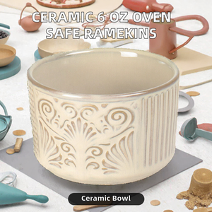 <span class=keywords><strong>UNICASA</strong></span> - Ramequines Ecológicos de Cerámica para Cocina, 6 Onzas, Aptos para Horno, para Soufflés, Postres, Mermelada, Helado - Product Image 3