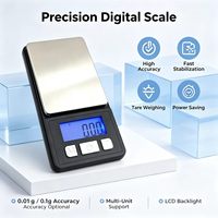 Balance de poche numérique mini, précision 0,01 g, 200 g, balance électronique compacte pour peser les bijoux, l'or, les diamants et les pierres précieuses