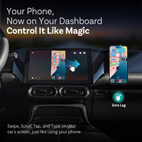 Adaptateur de voiture intelligent sans fil Ottocast avec CarPlay et Android Auto, Bluetooth portable, garantie 1 an