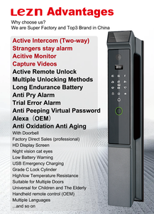 Cerradura Inteligente Totalmente Automática con Cámara e Intercomunicador Activo para Puertas de Madera con Desbloqueo por Huella Dactilar, Contraseña y Control Remoto Tuya - Product Image 6
