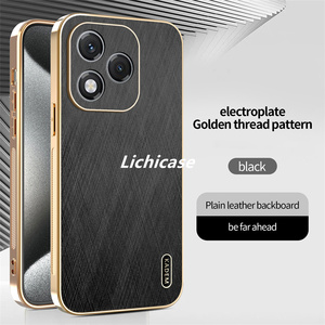 Cubierta <span class=keywords><strong>de</strong></span> teléfono móvil <span class=keywords><strong>de</strong></span> tablero trasero <span class=keywords><strong>de</strong></span> cuero <span class=keywords><strong>de</strong></span> protección completa <span class=keywords><strong>de</strong></span> <span class=keywords><strong>gama</strong></span> <span class=keywords><strong>alta</strong></span> Lichicase para <span class=keywords><strong>Honor</strong></span> 400 400Pro 400Lite funda a prueba <span class=keywords><strong>de</strong></span> golpes - Product Image 3