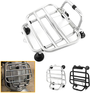 Portapacchi Anteriore Pieghevole Universale in Acciaio Inossidabile per Scooter <span class=keywords><strong>Vespa</strong></span> GTS <span class=keywords><strong>300</strong></span> <span class=keywords><strong>GTV</strong></span> <span class=keywords><strong>300</strong></span> 2019-2025 - Product Image 1
