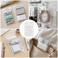 Sac d'emballage en sachet transparent en PVC personnalisé pour accessoires de pêche, appâts en poudre, appâts à poisson, boucles d'oreilles et hameçons de pêche