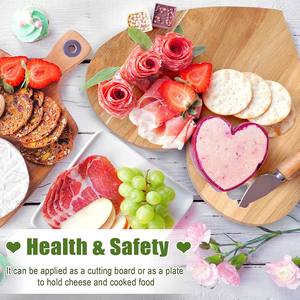 Cadeaux de mariage pour la Saint-Valentin, légumes, viande, fromage, plateau de service décoratif, planche à découper en <span class=keywords><strong>bois</strong></span> d'acacia en forme de cœur - Product Image 5