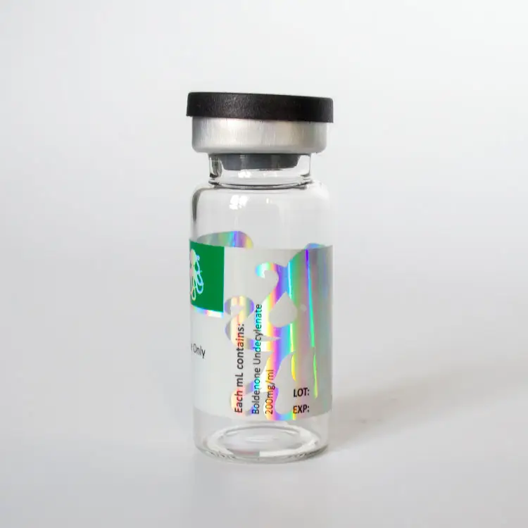 Etiqueta personalizada da garrafa de vidro da frasco do holograma 10ml para embalagem farmacêutica