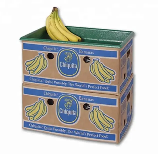 Paper Craft agriculture package corrugated banana cardboard package boxes with large size