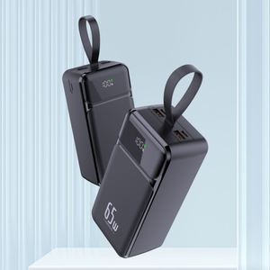พาวเวอร์แบงค์สำหรับแล็ปท็อป PD65W รุ่นบาง ความจุ 30000 มิลลิแอมป์ แบตเตอรี่ลิเธียมโพลิเมอร์ พร้อมหน้าจอ LED แสดงผล กำลังไฟ 65 วัตต์ ช่องเสียบ USB คู่ ช่องเสียบ Type-C สำหรับชาร์จ - Product Image 1