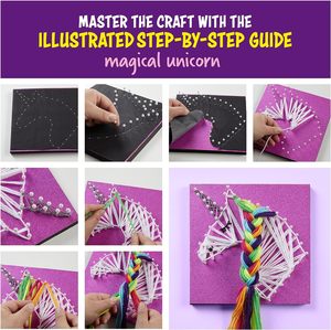 Kit d'art 3D en ficelle Perfect Kraft, licorne et étoile, jouets en ficelle, activités artistiques et artisanales, jouets éducatifs pour enfants - Product Image 5