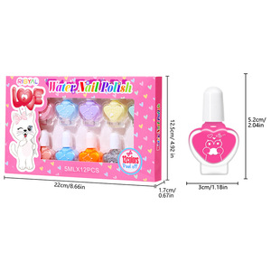 Ensemble de vernis à ongles à base d'eau en 12 couleurs, 5 ml, séchage rapide, pelable, non toxique, amovible, mignon, séchage à l'air, produits de soin des ongles - Product Image 6