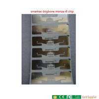 Étiquette RFID longue portée Smartrac Dogbone Impinj Monza R6 EPC Gen2 Passive UHF, autocollant RFID, inlay humide 860-960 MHz PET