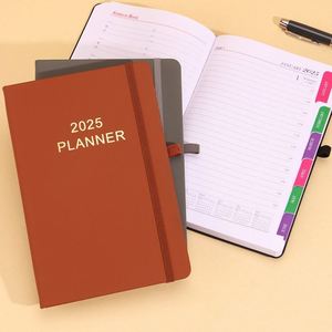 Agenda 2025 en cuir PU pour l'école, vente en gros, avec stylo inclus - Product Image 3